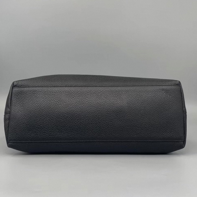 GUCCI古馳黑金配色荔枝紋牛皮流蘇托特包🍔-12