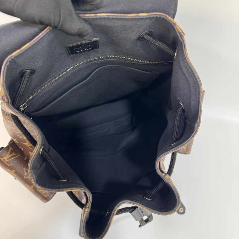 路易威登LV原花拼黑牛皮銀釦🎒Christopher MM後背包 大容量後背包 男包 M43735-15