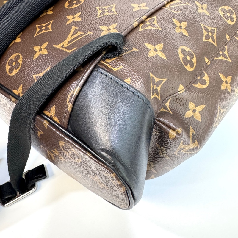 路易威登LV原花拼黑牛皮銀釦🎒Christopher MM後背包 大容量後背包 男包 M43735-25