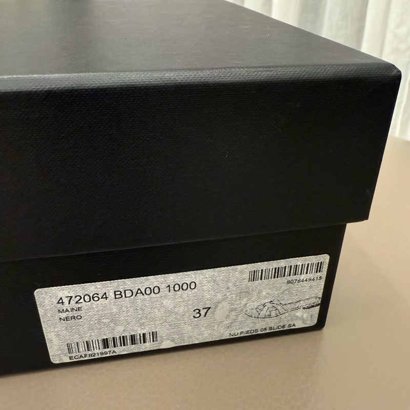 Saint Laurent YSL Tribute 平底黑色拖鞋 涼鞋 37號-9