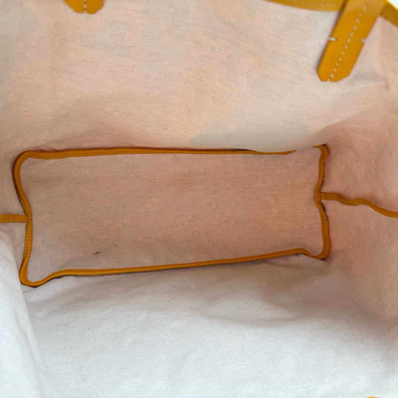 戈雅Goyard 黃色小號單肩包-8