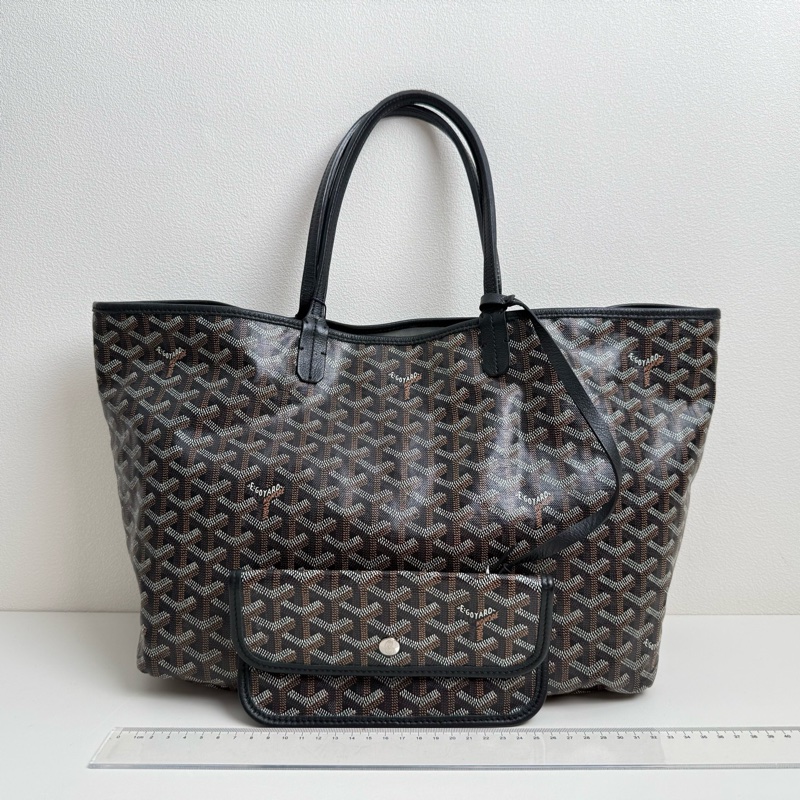 Goyard/戈雅 黑色小號單肩包 銀扣-1