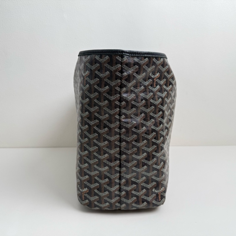 Goyard/戈雅 黑色小號單肩包 銀扣-2