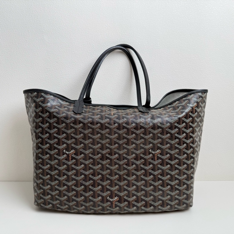 Goyard/戈雅 黑色小號單肩包 銀扣-4