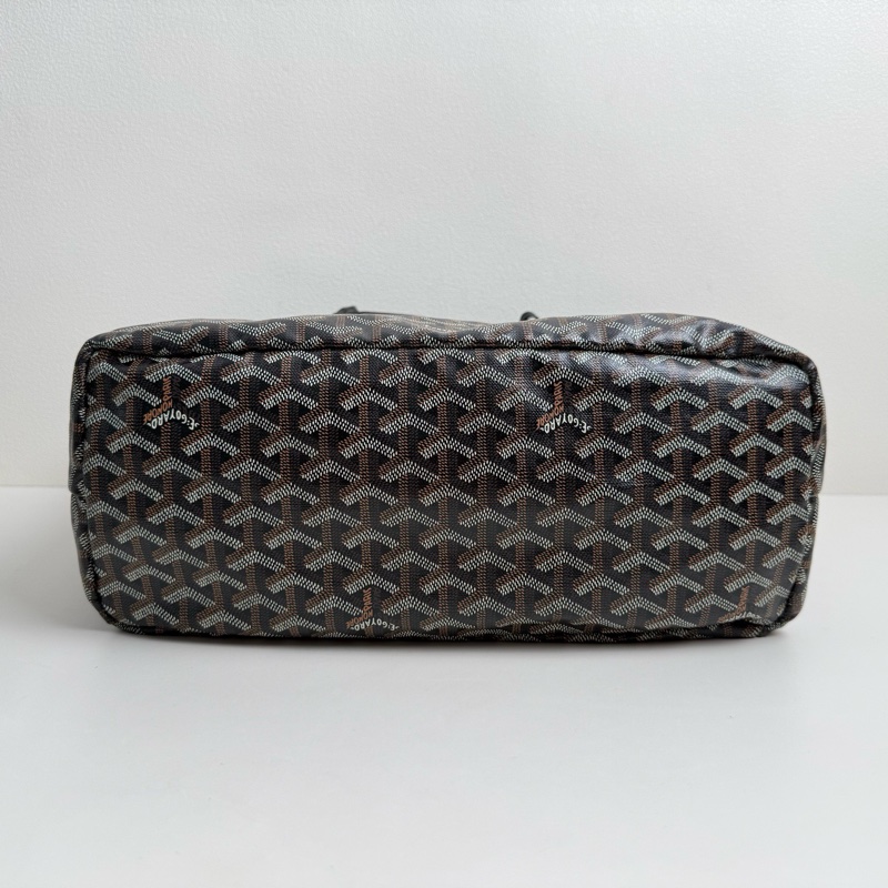 Goyard/戈雅 黑色小號單肩包 銀扣-6