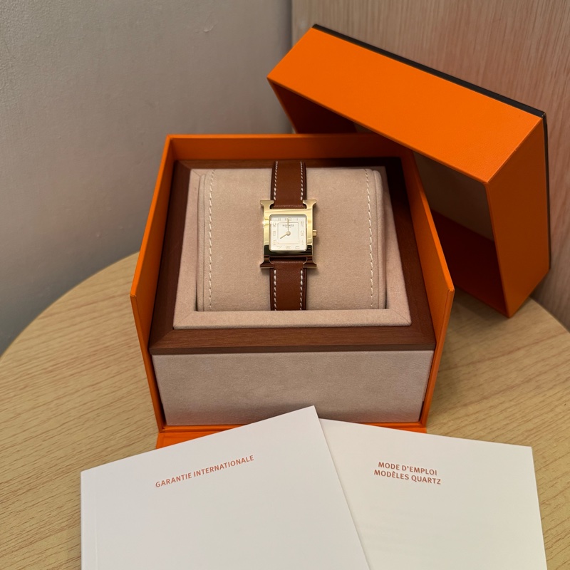 (Full set, New) Hermès Montre Heure H watch, Small model, 25mm-11