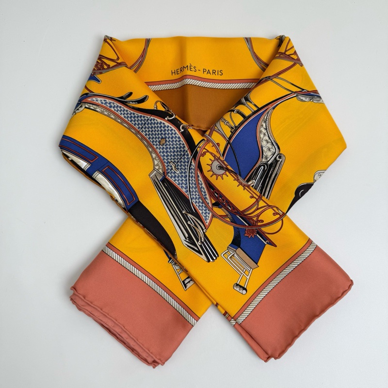 Hermes 愛馬仕絲巾 99新閒置未使用-6