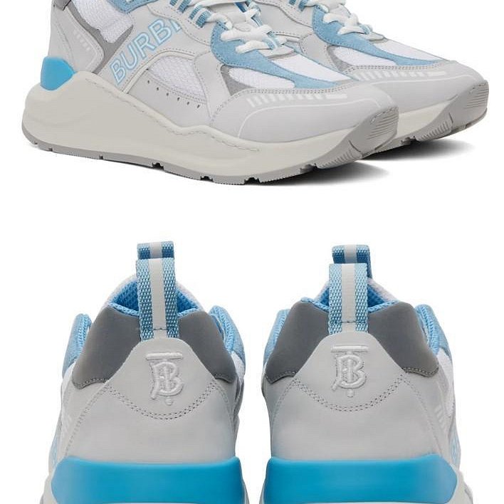 💎Han's house精品服飾💎BURBERRY Sean 格紋鞋 反光 現貨43原價30500-4