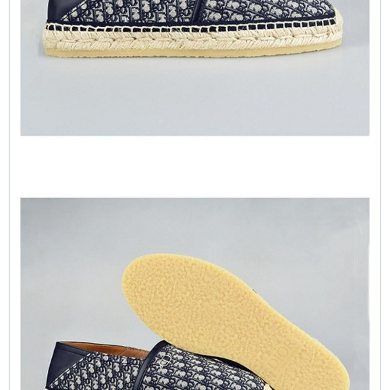 💎Han's house精品服飾💎 DIOR 滿版 老花 草編鞋 義大利製 現貨41-7