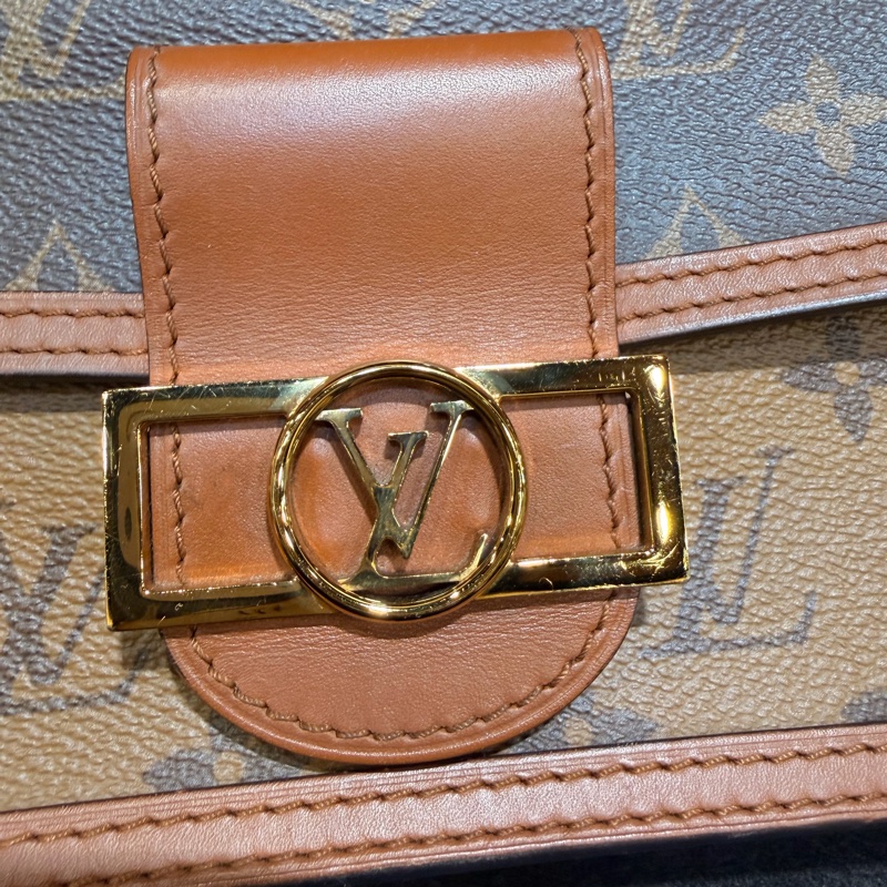 LV達芙妮woc 雙色老花鏈條包-7