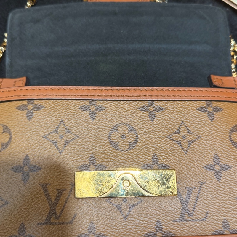 LV達芙妮woc 雙色老花鏈條包-29