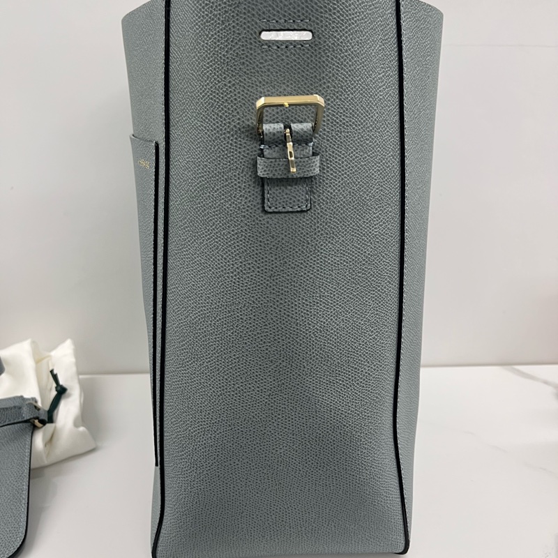 全新valextra medium bucket bag霧霾藍中號水桶包-3