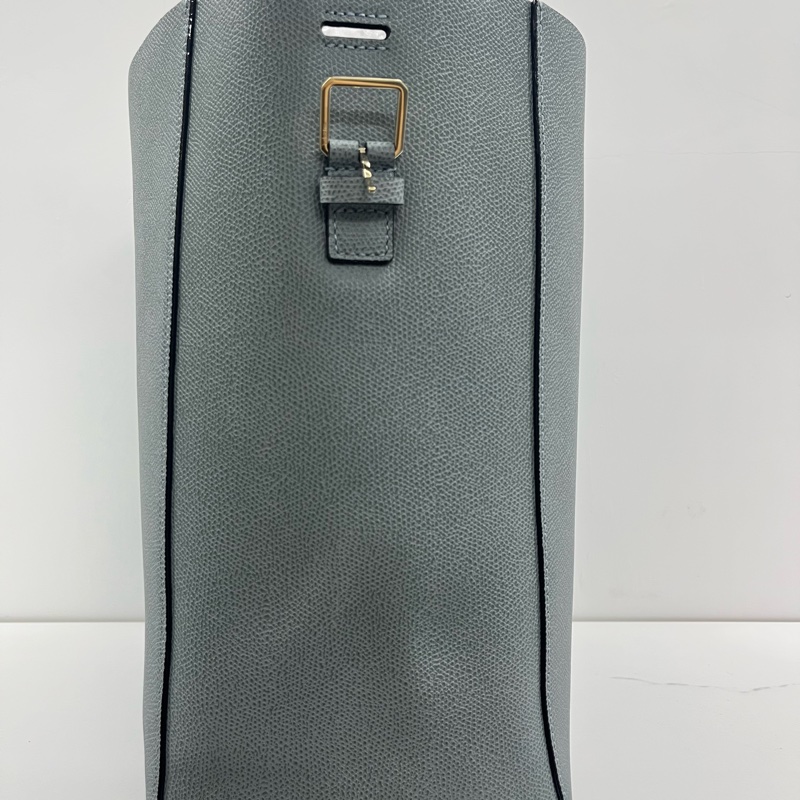 全新valextra medium bucket bag霧霾藍中號水桶包-9