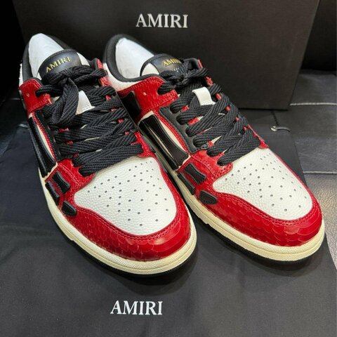 💎Han's house精品服飾💎AMIRI 阿米里 蛇紋 牛皮 骨頭 鞋 現貨44 原價27380