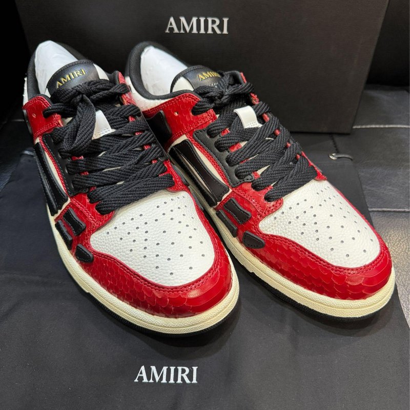 💎Han's house精品服飾💎AMIRI 阿米里 蛇紋 牛皮 骨頭 鞋 現貨44 原價27380-0