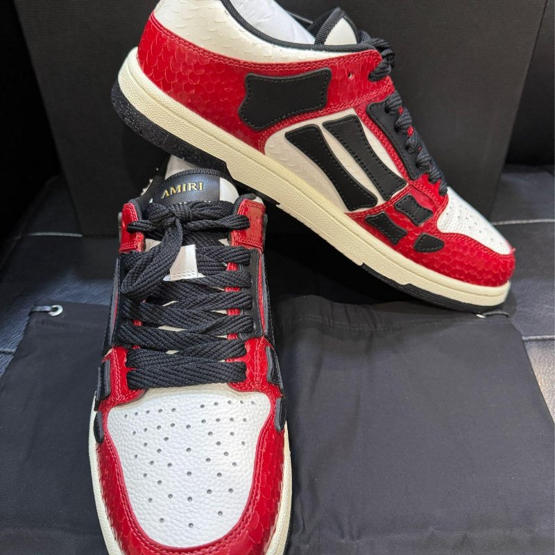 💎Han's house精品服飾💎AMIRI 阿米里 蛇紋 牛皮 骨頭 鞋 現貨44 原價27380-1