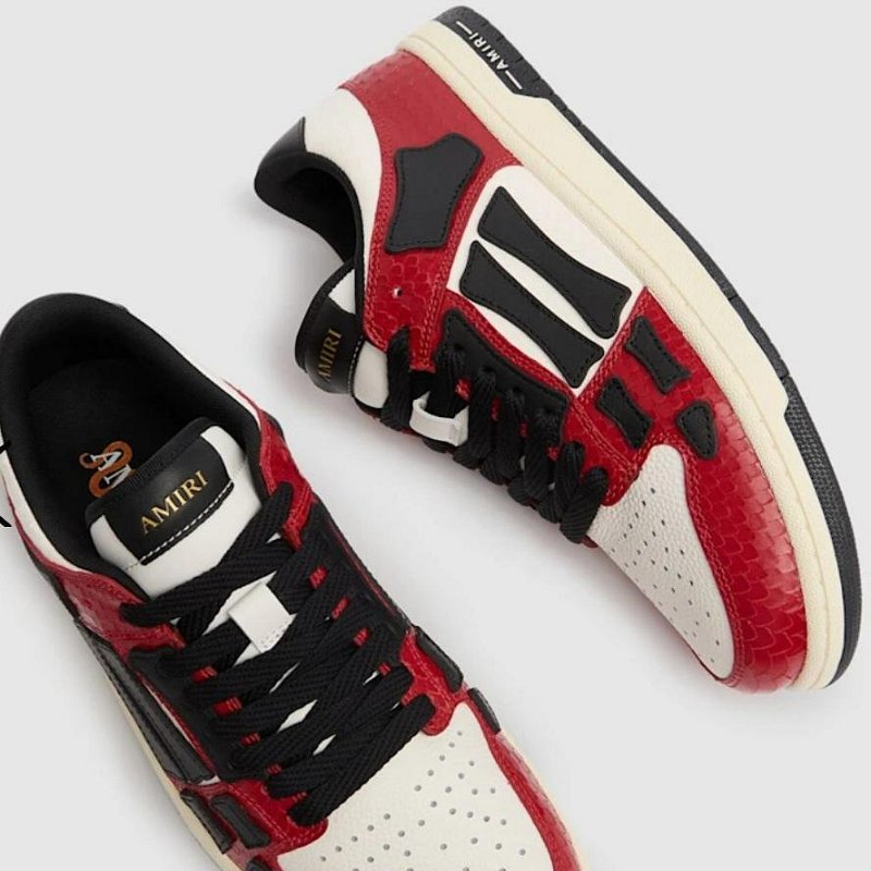 💎Han's house精品服飾💎AMIRI 阿米里 蛇紋 牛皮 骨頭 鞋 現貨44 原價27380-6