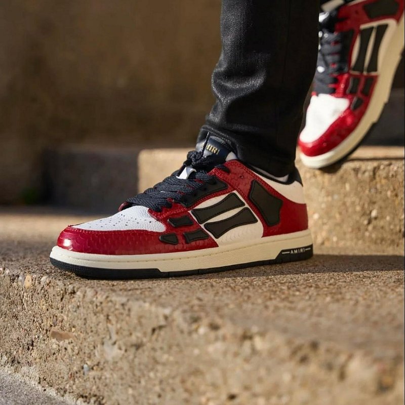 💎Han's house精品服飾💎AMIRI 阿米里 蛇紋 牛皮 骨頭 鞋 現貨44 原價27380-8