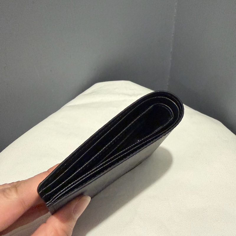 Louis Vuitton LV 黑棋盤格 對折短夾-3