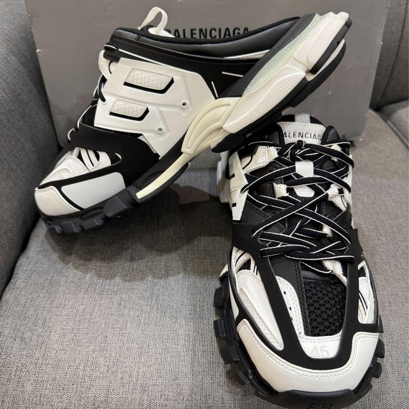 💎Han's house精品服飾💎Balenciaga Track Mule 巴黎世家 半拖 懶人鞋 現貨45 原價29200-3