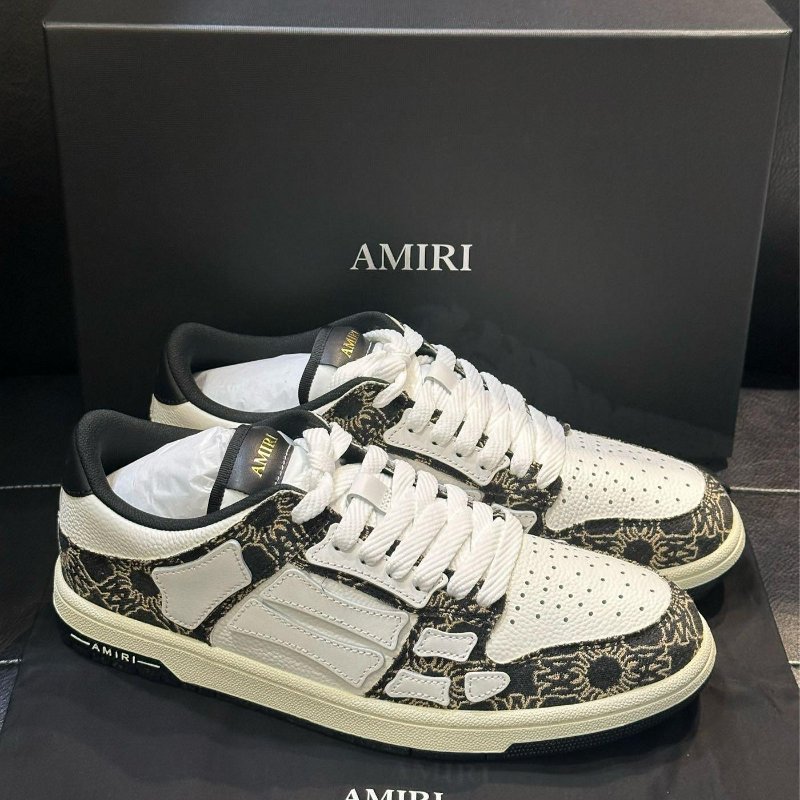 💎Han's house精品服飾💎AMIRI 阿米里 皮革 骨頭 鞋 現貨43/44  原價25100-0