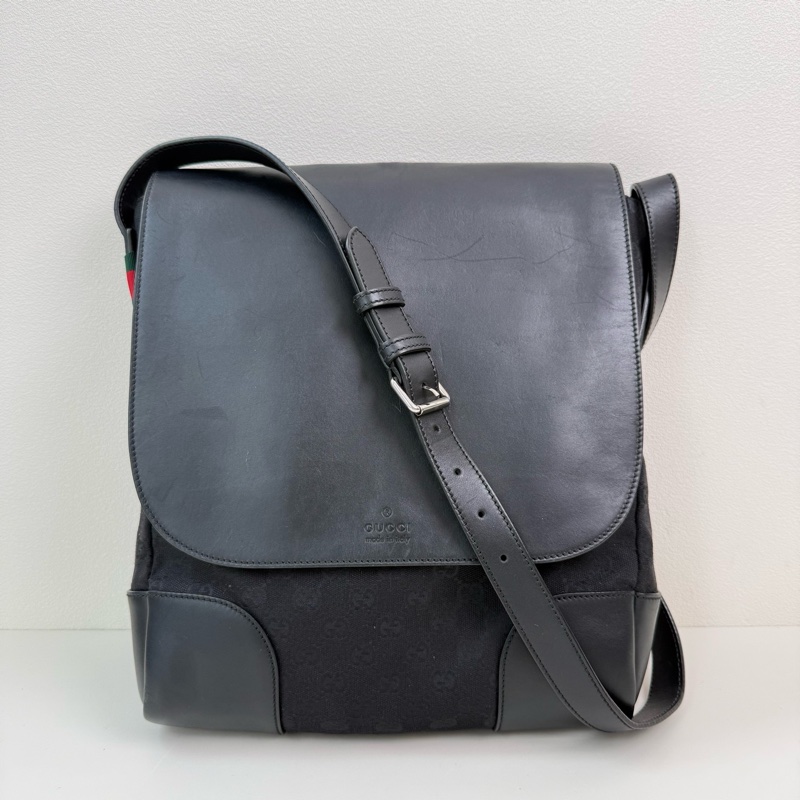 Gucci/古馳 斜挎包男士 銀扣-0