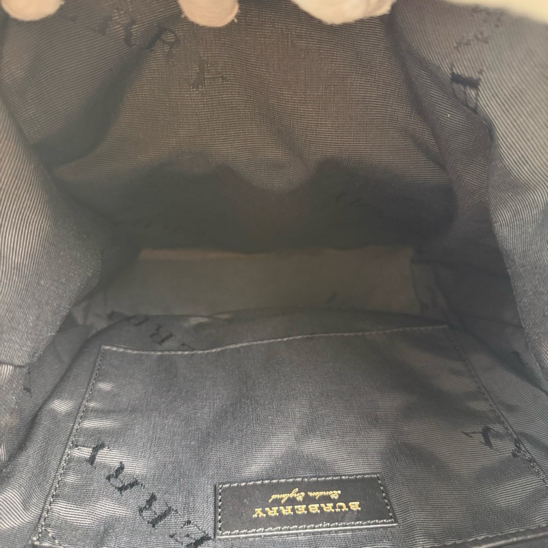 Burberry/博柏利 香檳色 尼龍 雙肩包 金扣-7