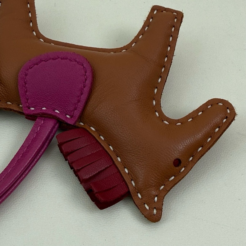 Hermes 愛馬仕 配件小馬 棕色 Y刻-5