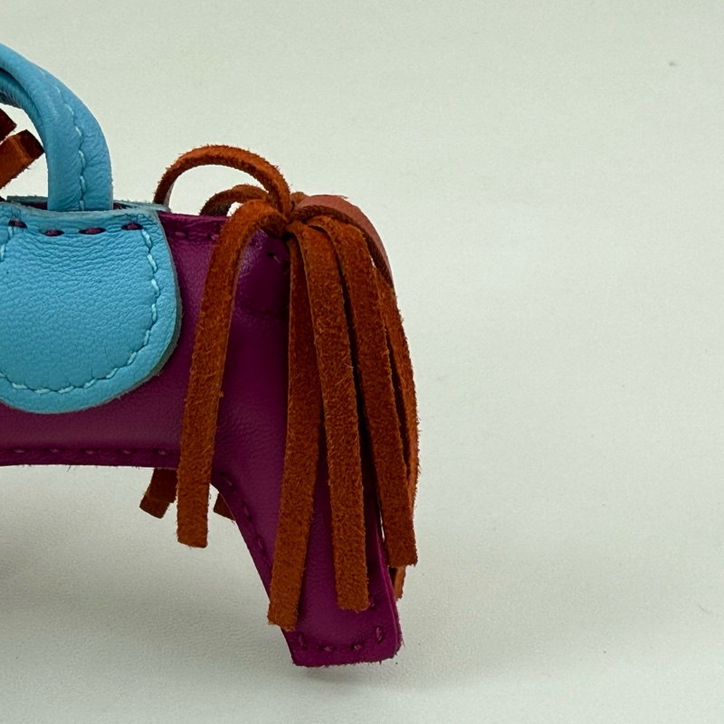 HERMES愛馬仕 配件小馬 玫紅色  A刻 2017年-7