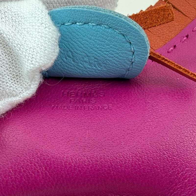 HERMES愛馬仕 配件小馬 玫紅色  A刻 2017年-8