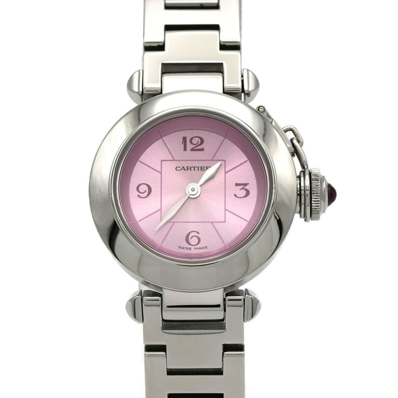 卡地亞 Miss Pasha 一週年紀念式 W3140023 精鋼石英腕錶-0