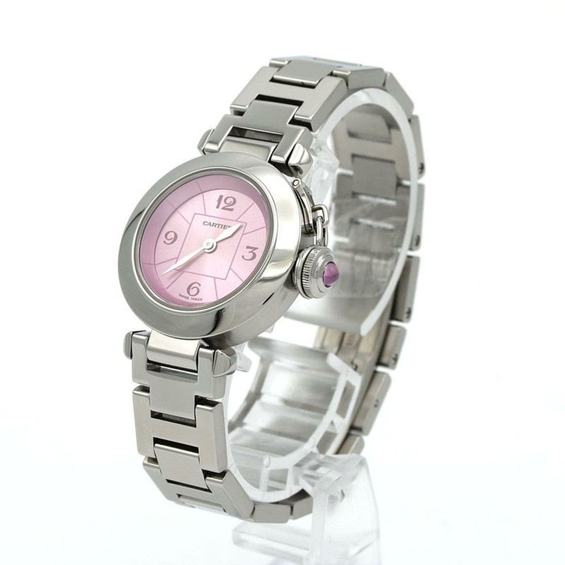 卡地亞 Miss Pasha 一週年紀念式 W3140023 精鋼石英腕錶-1