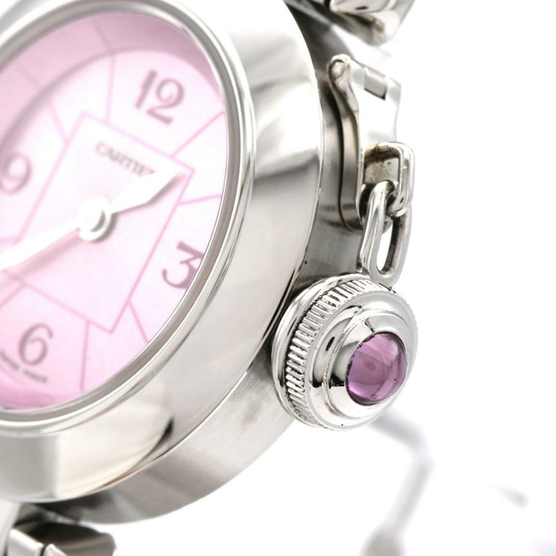 卡地亞 Miss Pasha 一週年紀念式 W3140023 精鋼石英腕錶-3