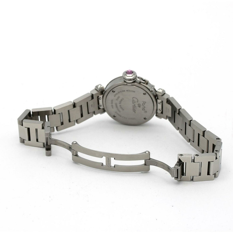 卡地亞 Miss Pasha 一週年紀念式 W3140023 精鋼石英腕錶-6