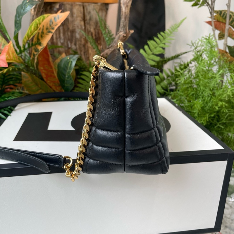 Burberry巴寶莉 Lola蘿拉包TB黑金鍊條包-2