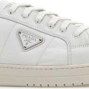 💎Han's house精品服飾💎Prada 小羊皮 拼接 防水 尼龍 鞋 義大利製 現10 原價36000-5