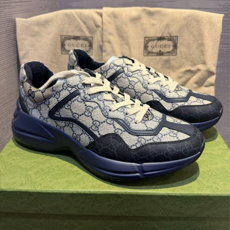 💎Han's house精品服飾💎GUCCI 古馳 滿版 GG Rhyton 鞋 義大利製-0