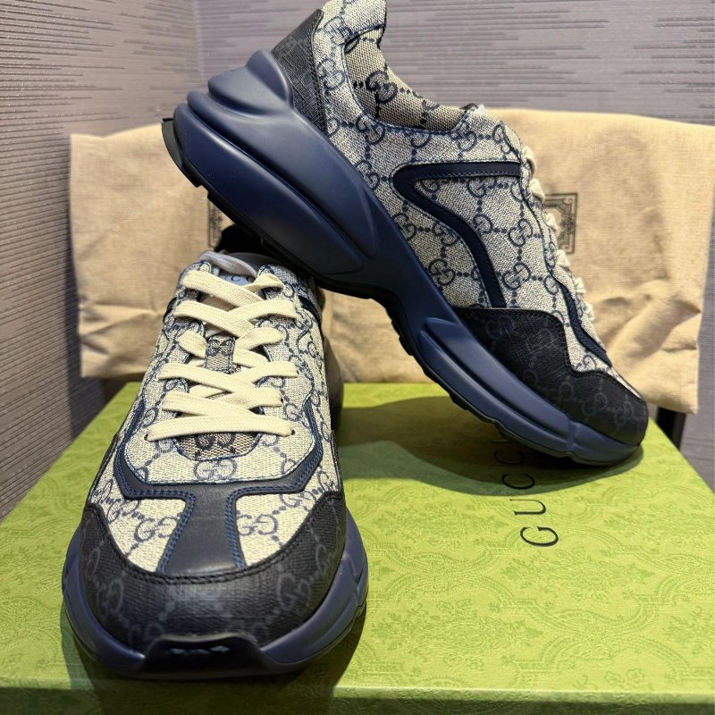 💎Han's house精品服飾💎GUCCI 古馳 滿版 GG Rhyton 鞋 義大利製-1