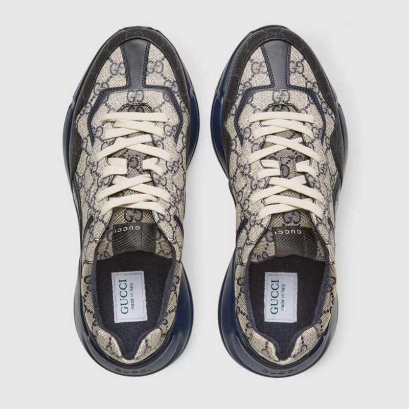 💎Han's house精品服飾💎GUCCI 古馳 滿版 GG Rhyton 鞋 義大利製-4