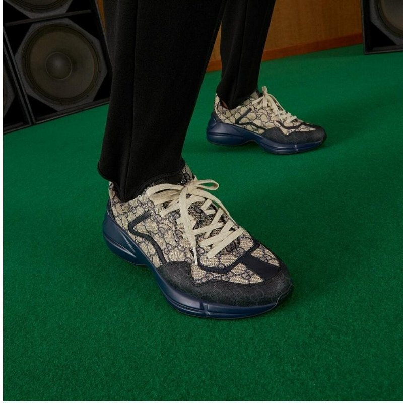 💎Han's house精品服飾💎GUCCI 古馳 滿版 GG Rhyton 鞋 義大利製-6