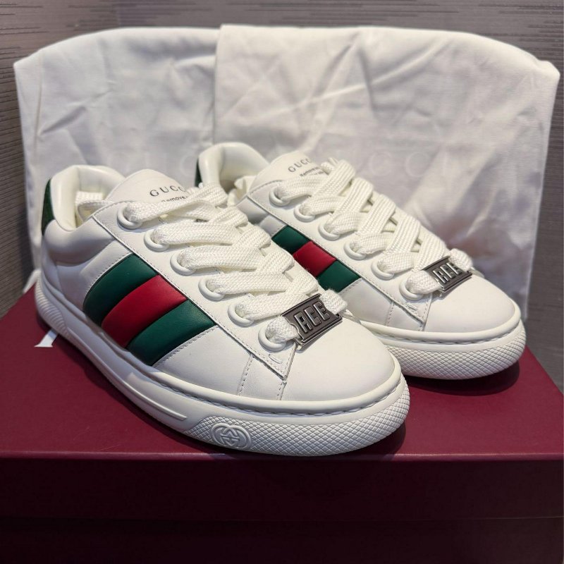 💎Han's house精品服飾💎GUCCI 小牛皮 胖胖鞋 現貨UK5/UK10 原價36800-0