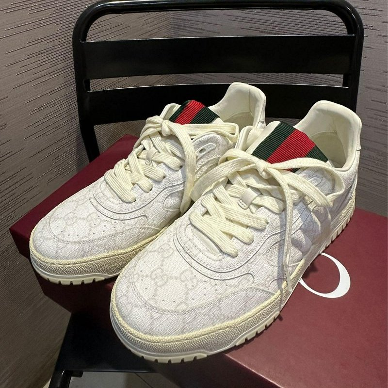 💎Han's house精品服飾💎GUCCI 古馳 老花 Re Web 鞋 義大利製 現貨 24 原價38000-0