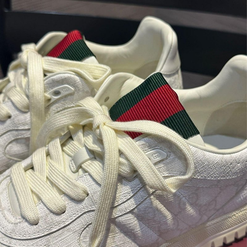 💎Han's house精品服飾💎GUCCI 古馳 老花 Re Web 鞋 義大利製 現貨 24 原價38000-1