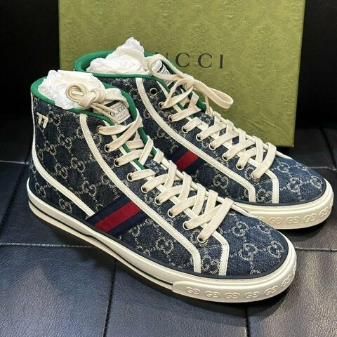 💎Han's house精品服飾💎GUCCI 古馳 Tennis 老花 鞋 義大利製 現貨9號  原價25000