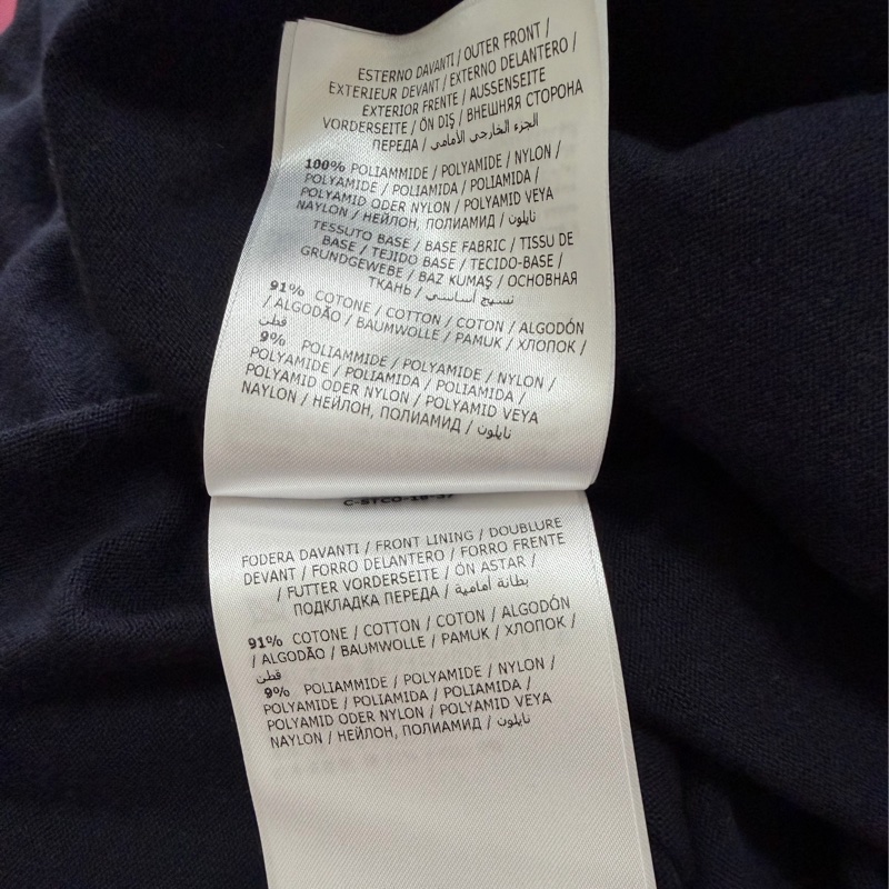 11）【Moncler】經典深藍 尼龍拼接棉質針織開襟外套 / 輕量飛行夾克 S號-11
