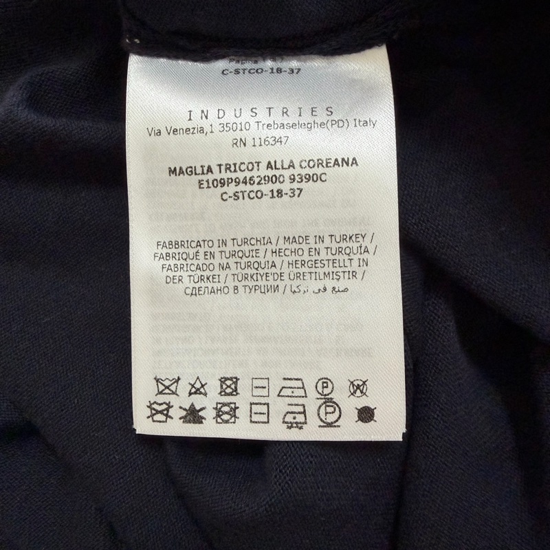 11）【Moncler】經典深藍 尼龍拼接棉質針織開襟外套 / 輕量飛行夾克 S號-12