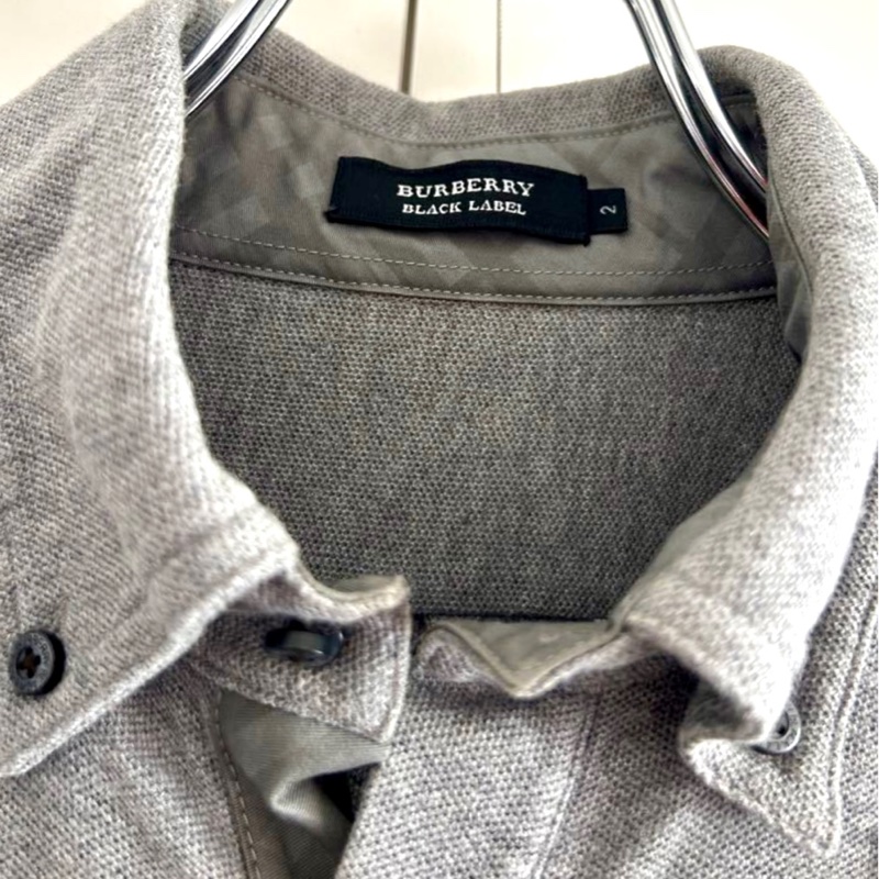 2手 Burberry 灰色狀態良好短袖polo 衫-2