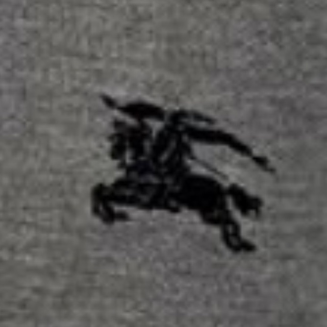 2手 Burberry 灰色狀態良好短袖polo 衫-5