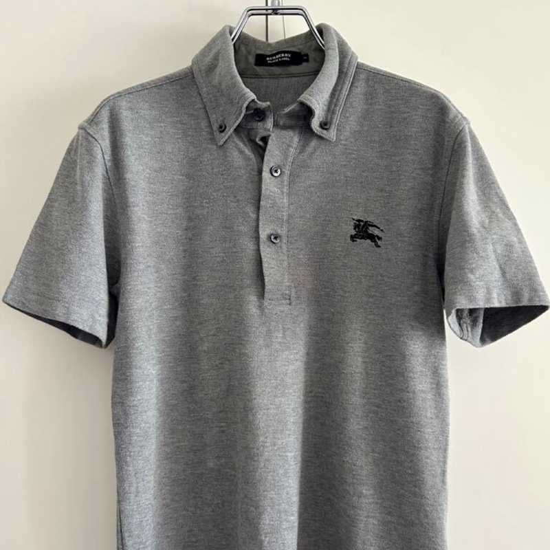 2手 Burberry 灰色狀態良好短袖polo 衫-6