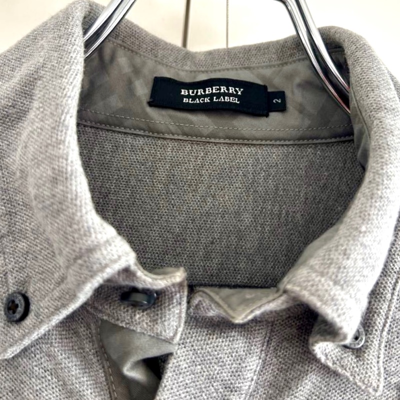 2手 Burberry 灰色狀態良好短袖polo 衫-7